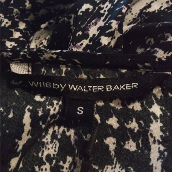W118 by Walter Baker Inked Houndstooth Peavey Jumpsuit Black White Sz Small - Picture 4 of 10
